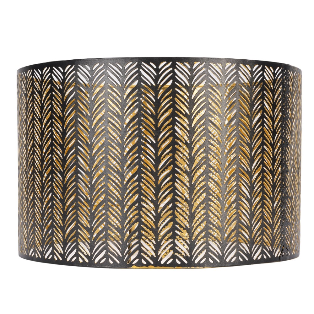 Geometric Lamp Shade - Prosty żelazny abażur z geometrycznym wzorem,