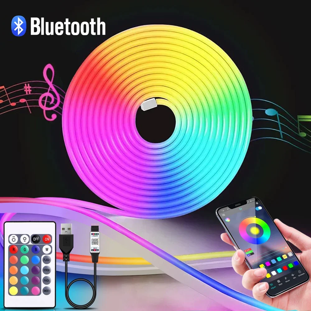 Home Lighting And Decor - Taśma LED Neon RGB 1-5m, 5V