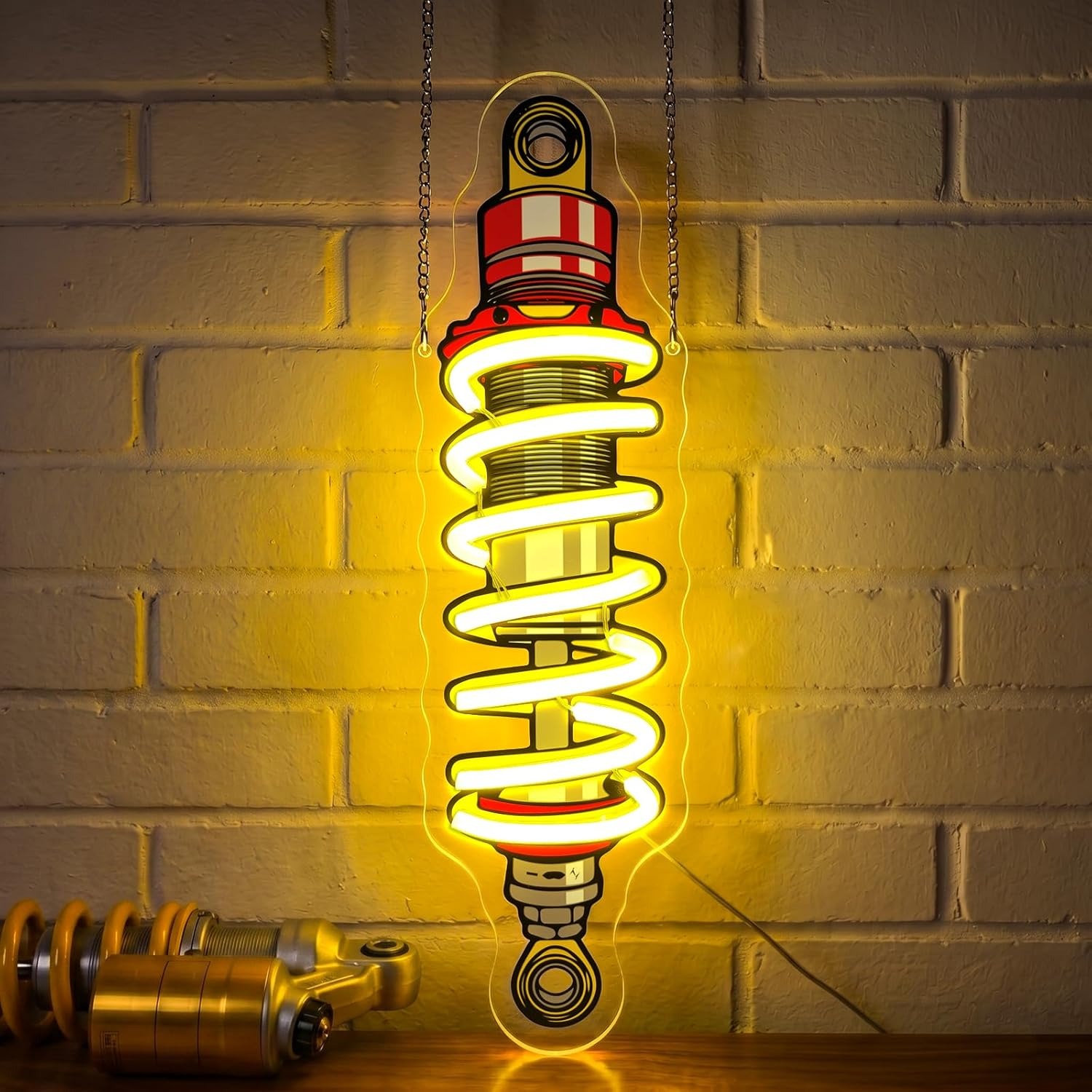Amortyzator LED Neonowy Znak Ś – Garage Lighting Decor recenzja i cena