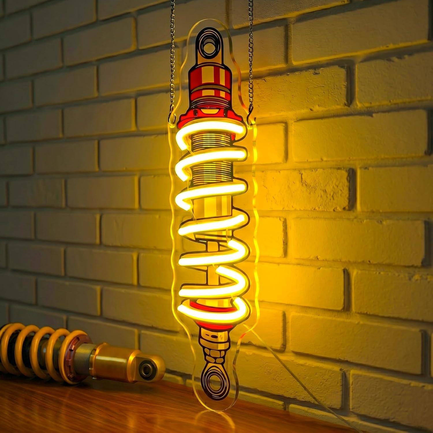 Amortyzator LED Neonowy Znak Ś – Garage Lighting Decor recenzja i cena
