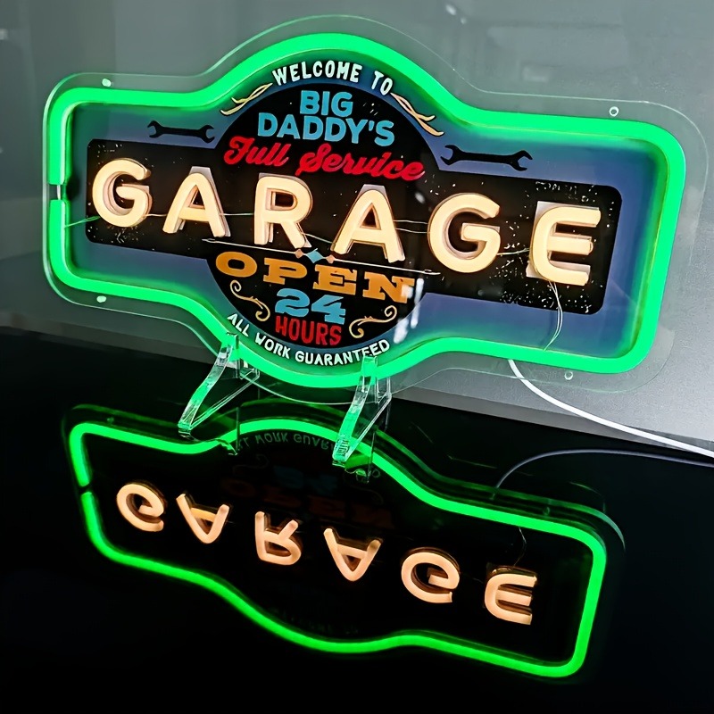 Retro Neon LED do Garażu z Nad – Garage Lighting Decor recenzja i cena