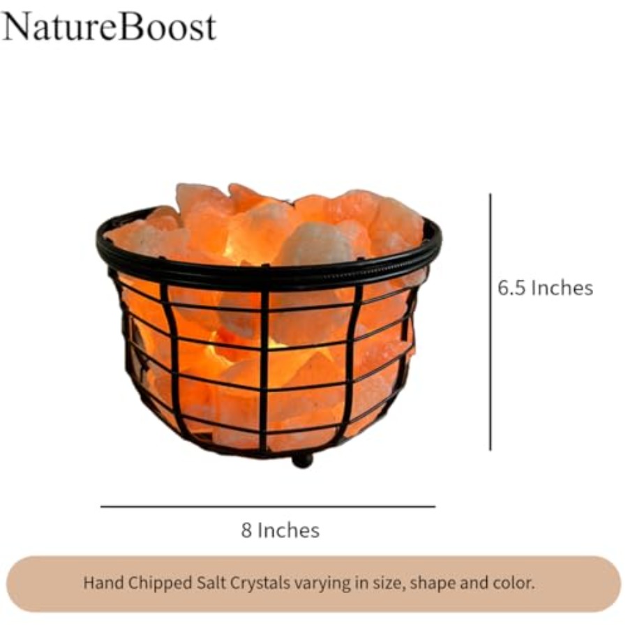 Metalowa lampa z różową solą h – Himalayan Salt Lamp recenzja i cena