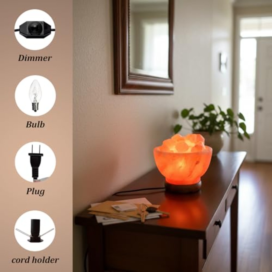 Autentyczna lampa solna himala – Himalayan Salt Lamp recenzja i cena