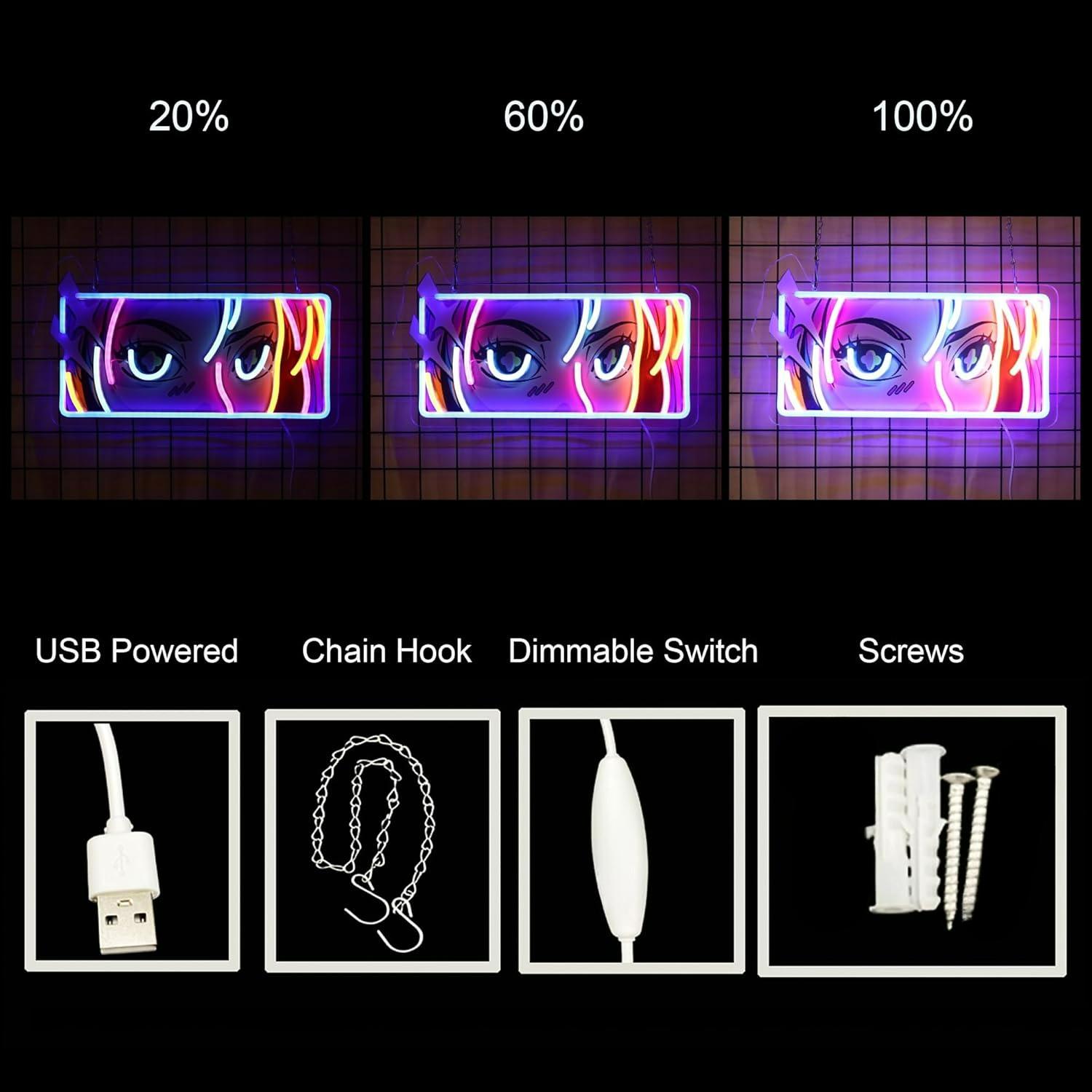 Neonowy Znak Pasjonowane Oczy, – Garage Lighting Decor recenzja i cena