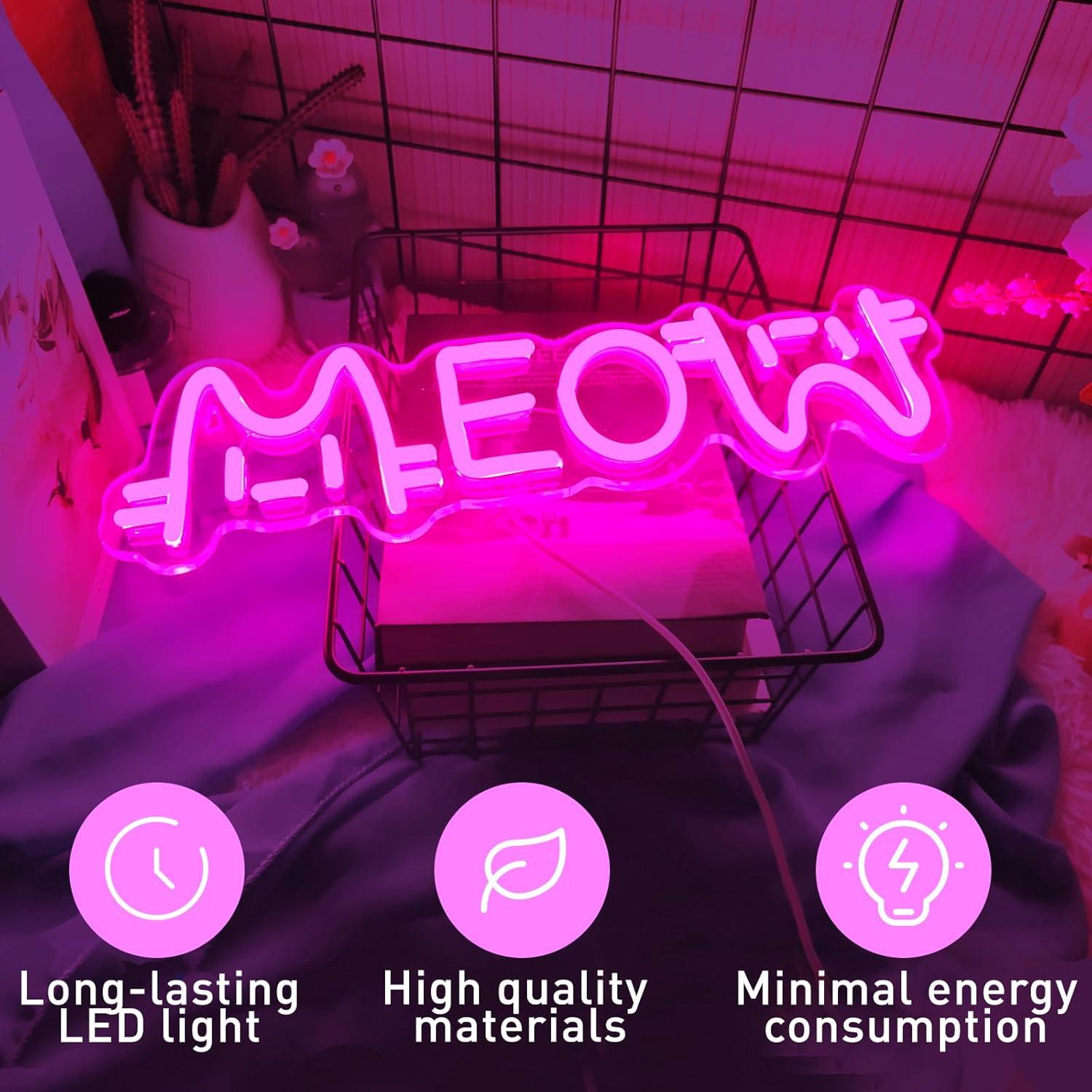 Neonowy Znak Meow Kot, Zasilan – Home Lighting And Decor recenzja i cena