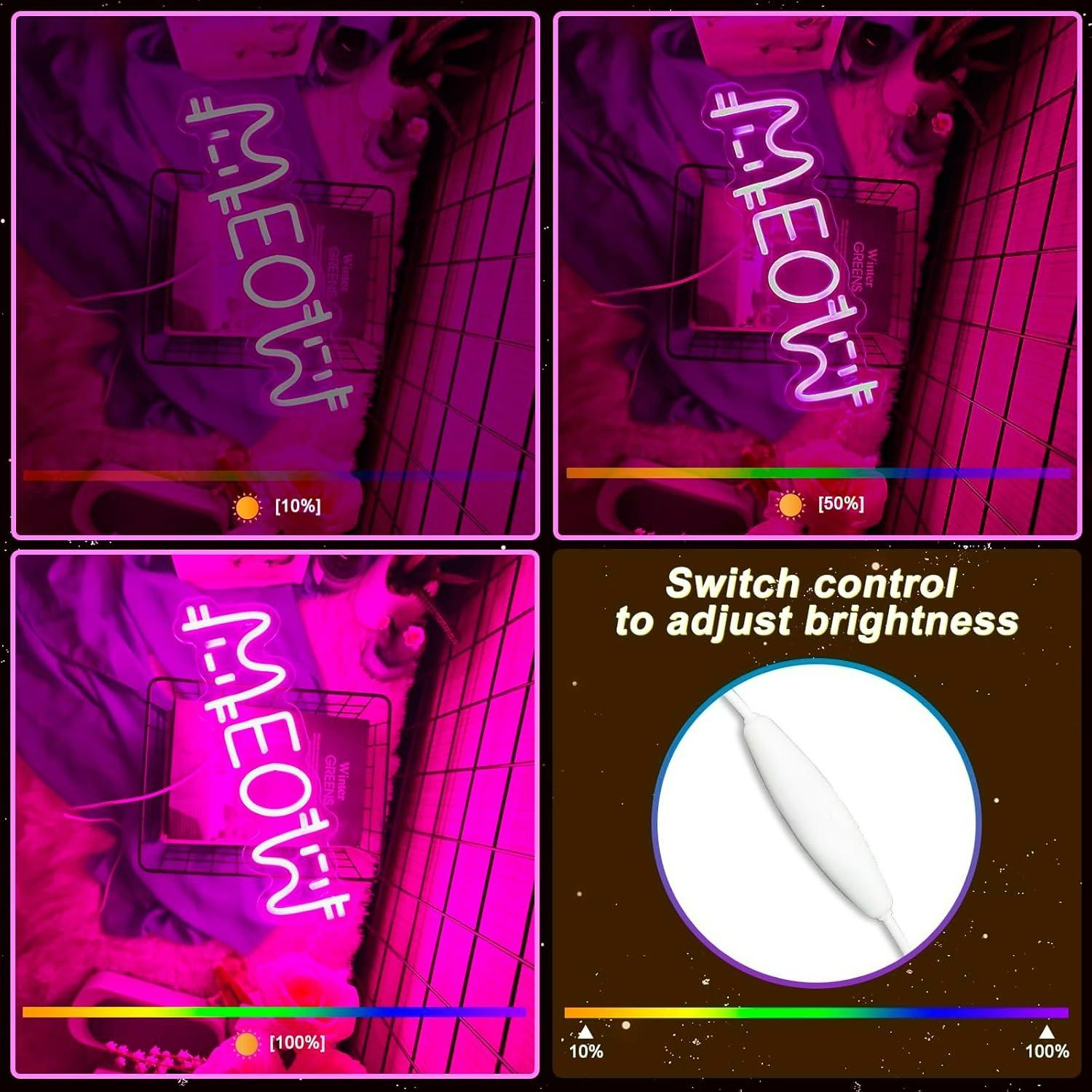Neonowy Znak Meow Kot, Zasilan – Home Lighting And Decor recenzja i cena