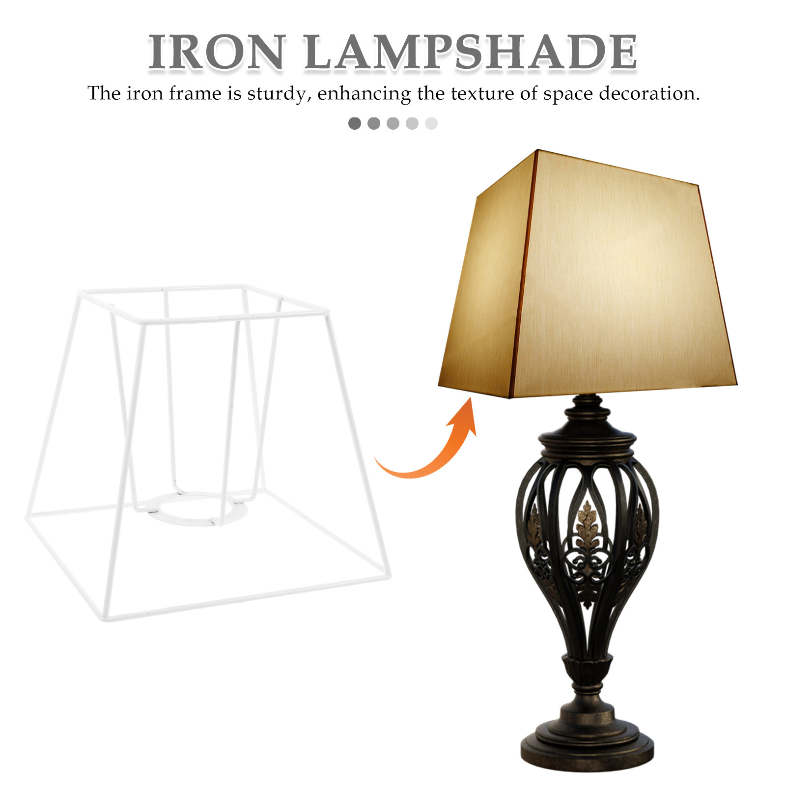 Trapezoidalna rama abażuru z d – Geometric Lamp Shade recenzja i cena