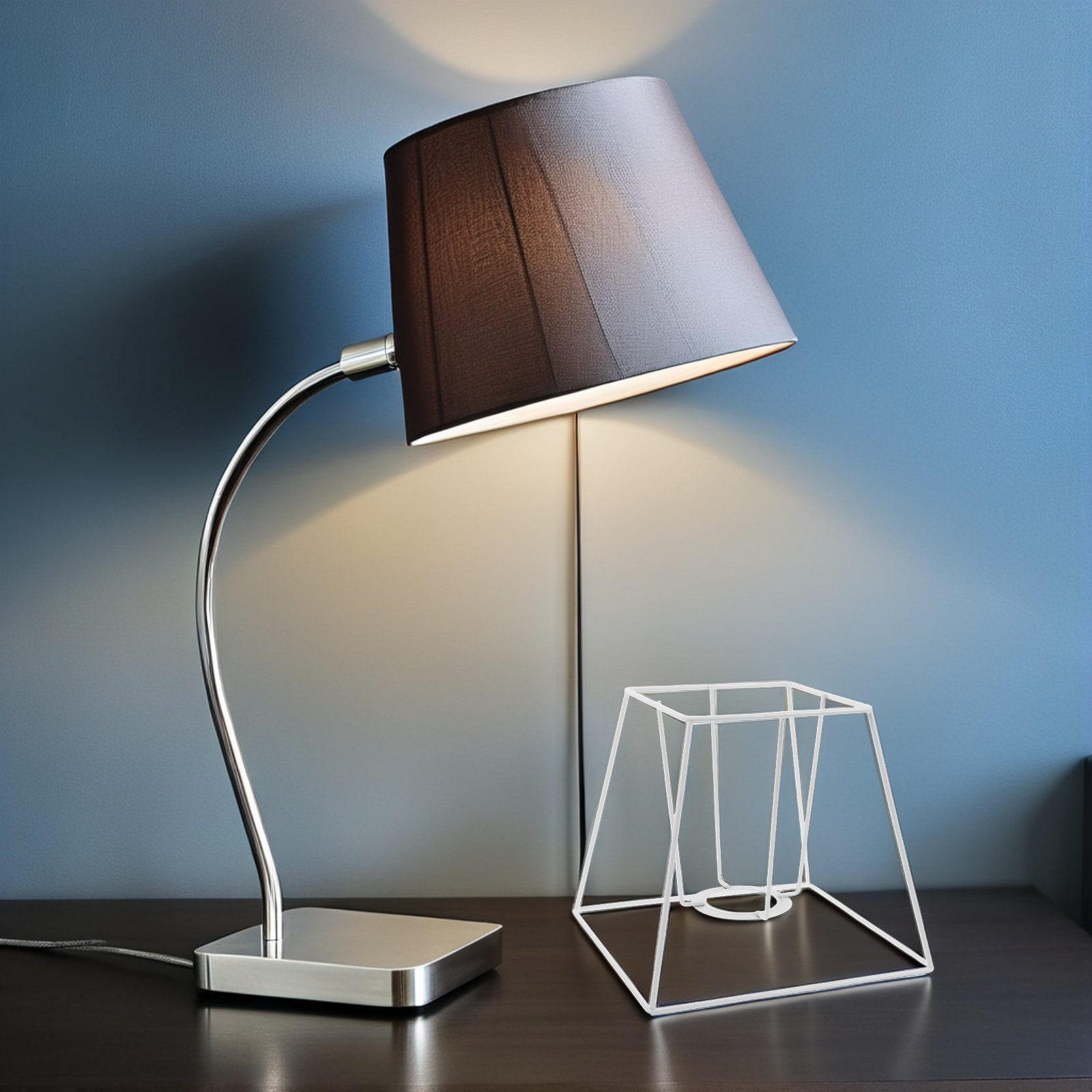 Trapezoidalna rama abażuru z d – Geometric Lamp Shade recenzja i cena