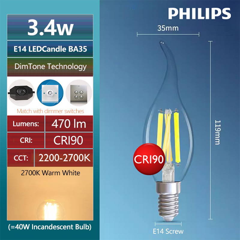 Philips Master LED Candle E14  – Philips Bulb Led Classic recenzja i cena